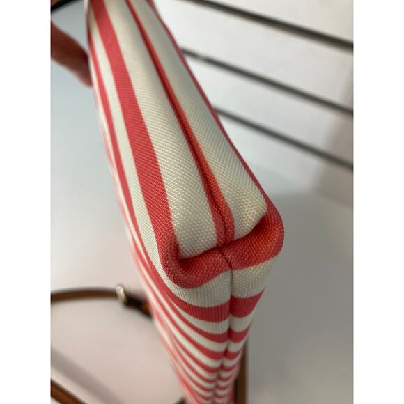DOONEY & BOURKE PINK, WHITE STRIPED SMALL CANVAS CROSSBODY BAG - Picture 9 of 16